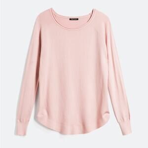 Pink Clover XL Valencia Pink‎ Curved Hem Sweater